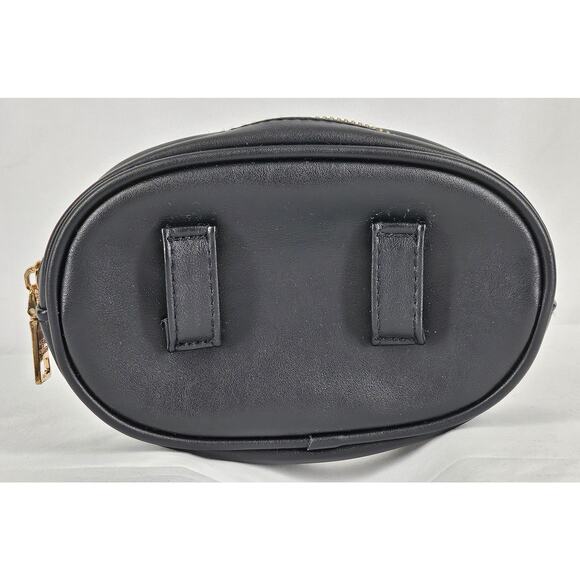 STEVE MADDEN WOMEN'S QUILTED PATTERN LEATHER FANNY PACK WITH BACK BELT LOOPS - Picture 3 of 9